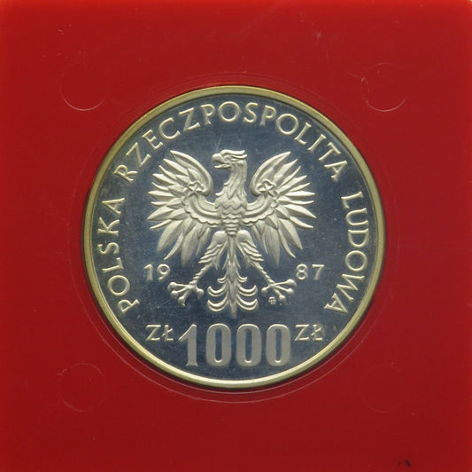 1000 zł, XV Zimowe Igrzyska Olimpijskie 1988 Calgary, próba