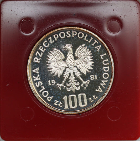 100 zł, Kościół Mariacki Cracovia próba, 1981