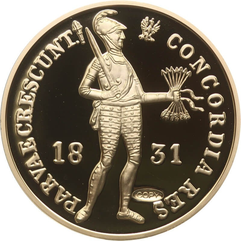 Replika Dukat Powstania Listopadowego 1831, platerowana