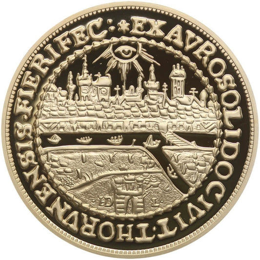 Replika Dwudukat Toruński Korybuta Wiśniowieckiego, platerowana