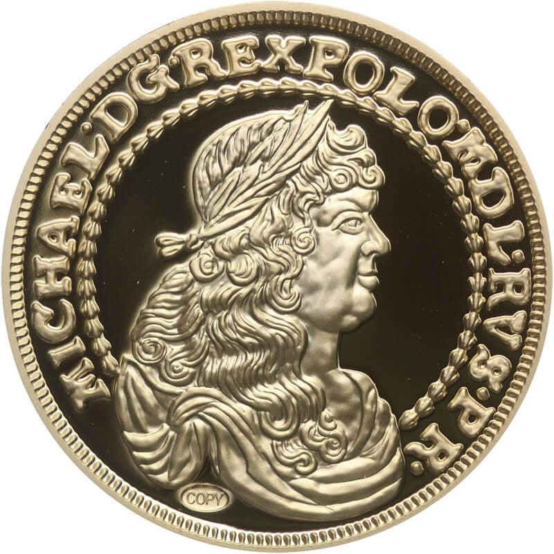 Replika Dwudukat Toruński Korybuta Wiśniowieckiego, platerowana