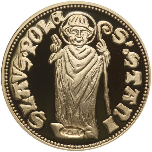 Replika Floren Władysława Łokietka, platerowana