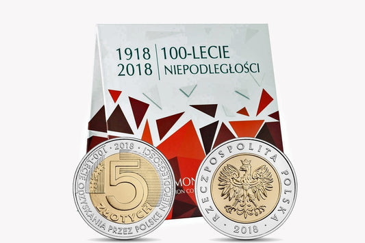 Zestaw polskich monet obiegowych 2018 - 100-lecie niepodległości