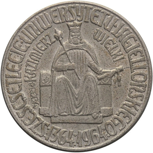 10 złotych Kazimierz Wielki próba 1964, stan 1-/2+