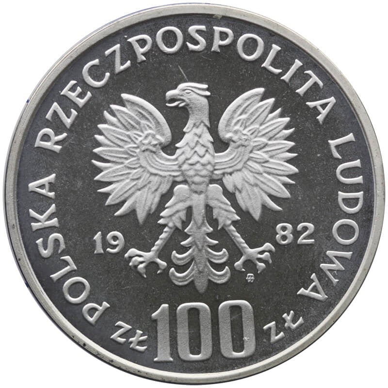 100 zł, Bociany, bocian próba, 1977 r