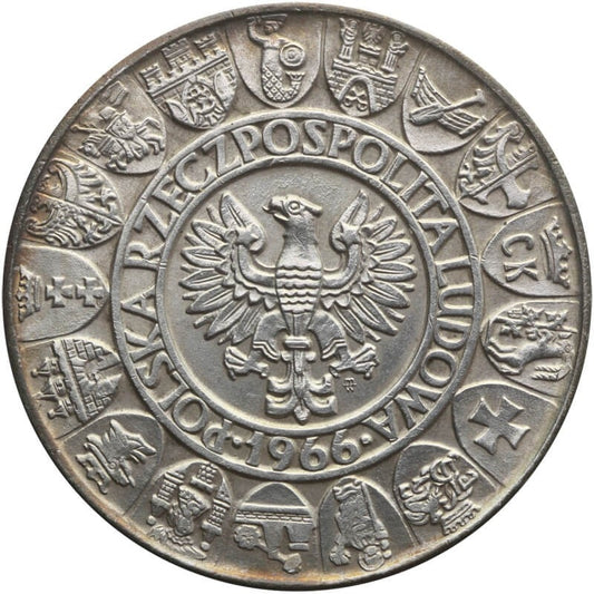 100 zł Mieszko i Dąbrówka 1966, stan 1-