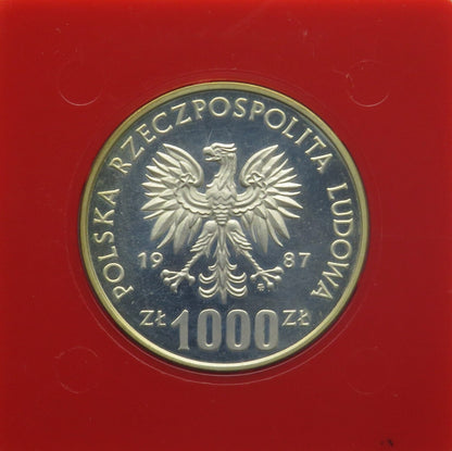 1000 zł, XV Zimowe Igrzyska Olimpijskie 1988 Calgary, próba