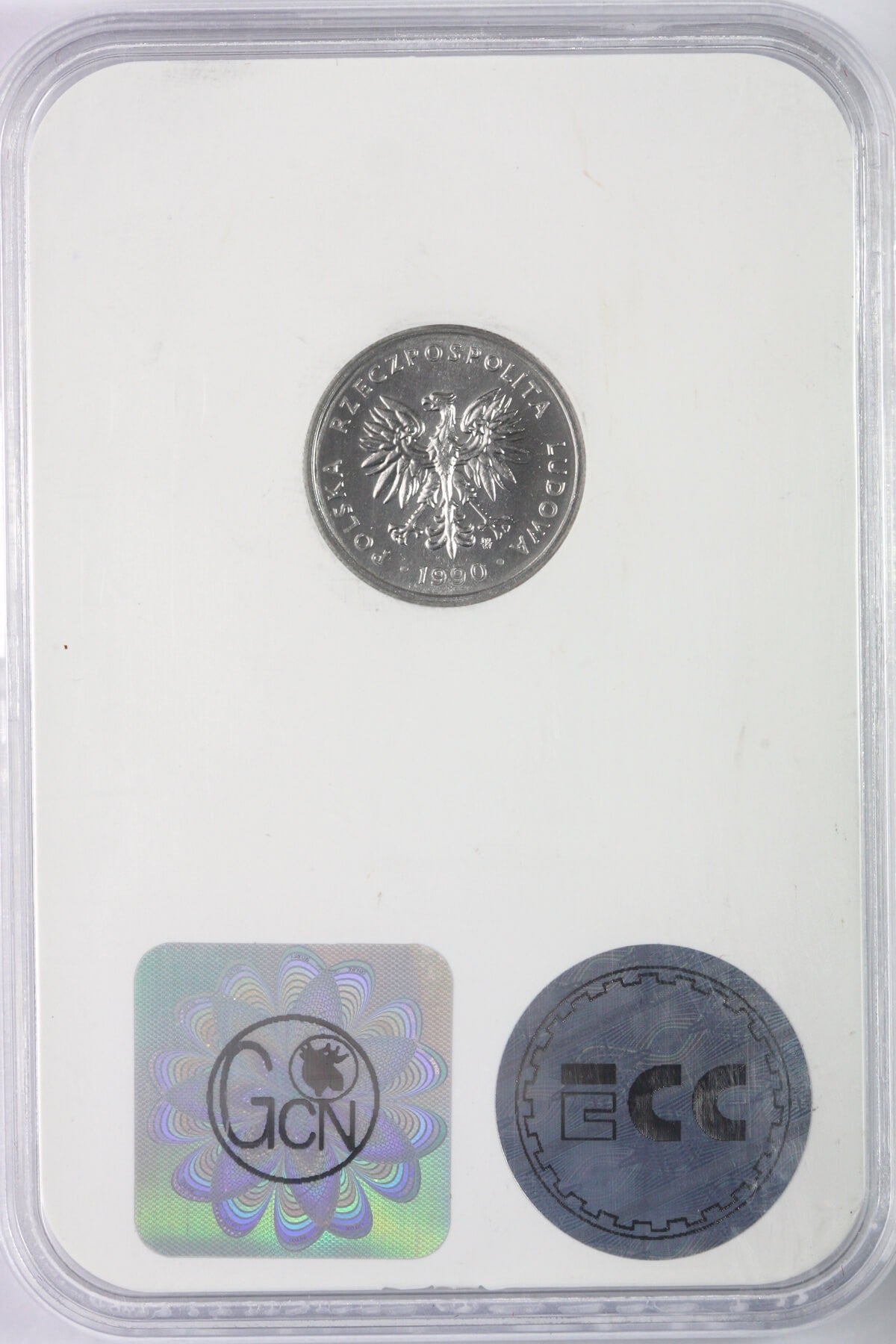 2 złote 1990, GCN MS65 mennicze