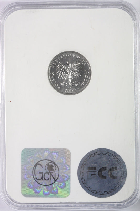 2 złote 1990, GCN MS65 mennicze