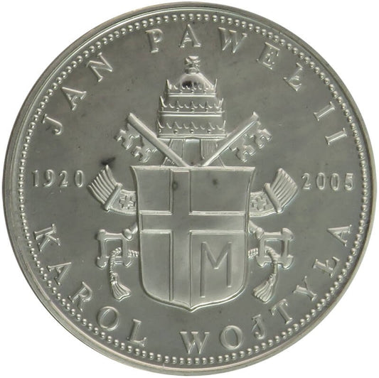 Medal, Jan Paweł II, zamach na Palcu Św. Piotra, srebro