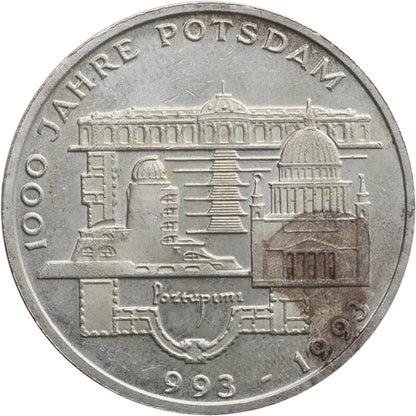 Niemcy 10 marek, 1993 1000 lat miasta Poczdam