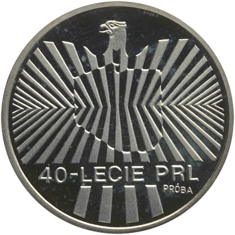 Polska 1000 złotych, 1984 40 rocznica PRL, PRÓBA, Srebro