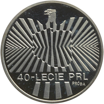 Polska 1000 złotych, 1984 40 rocznica PRL, PRÓBA, Srebro