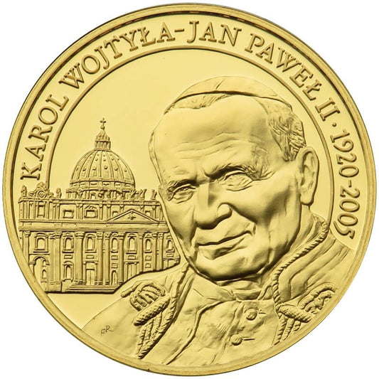 Polska, medal Jan Paweł II, Wielcy Polacy, platerowany