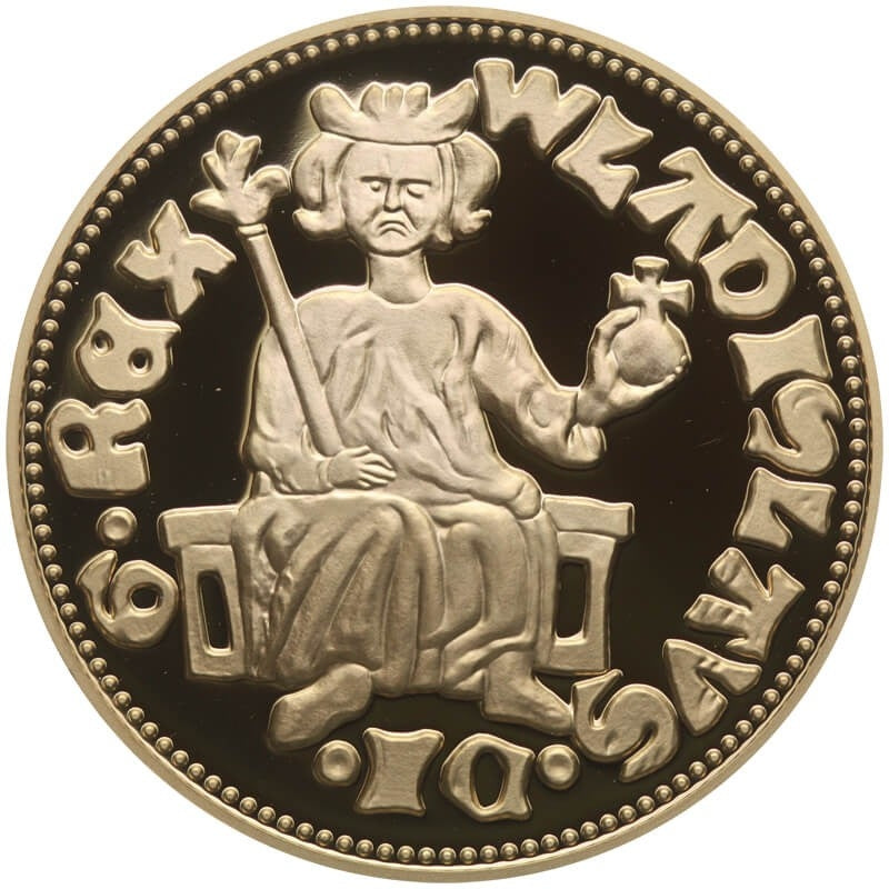 Replika  Floren Władysława Łokietka, platerowana