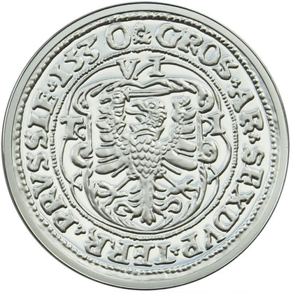 Replika Szóstak Ziem Pruskich 1530, Srebro 925, 2009 r.