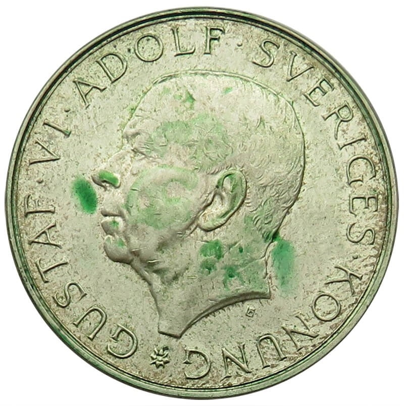 Szwecja 10 koron, 1972 90. rocznica urodzin Gustawa VI Adolfa