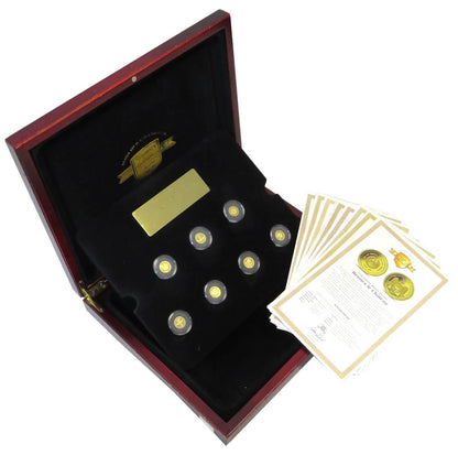 Złoto Au999 Legendarne Skarby Świata 7 x 10 dolarów - Republika Nauru